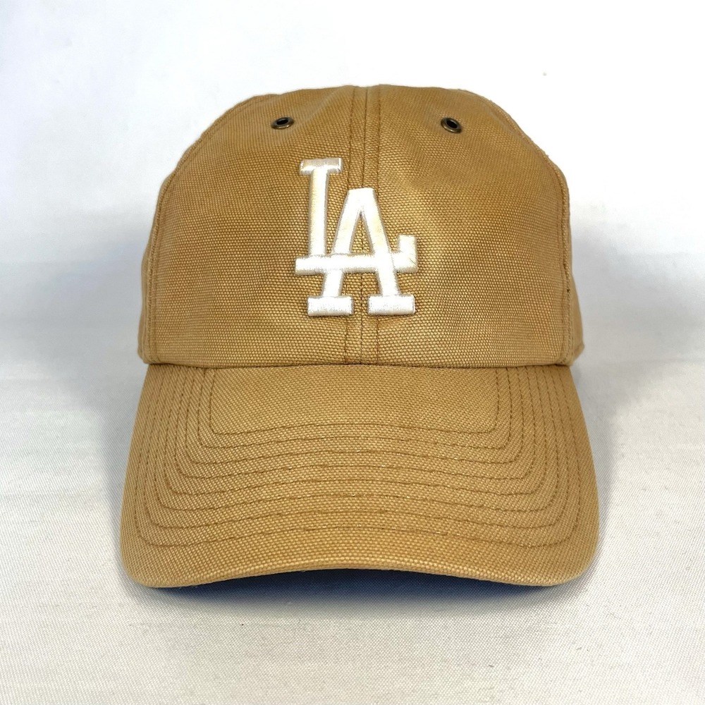 Carhartt x '47 Los Angeles Dodgers Clean Up Hat Brown Duck Canvas Adjustable Cap